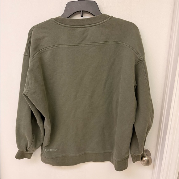 Lululemon Olive Green Crewneck Sweatshirt Size S - Picture 5 of 8